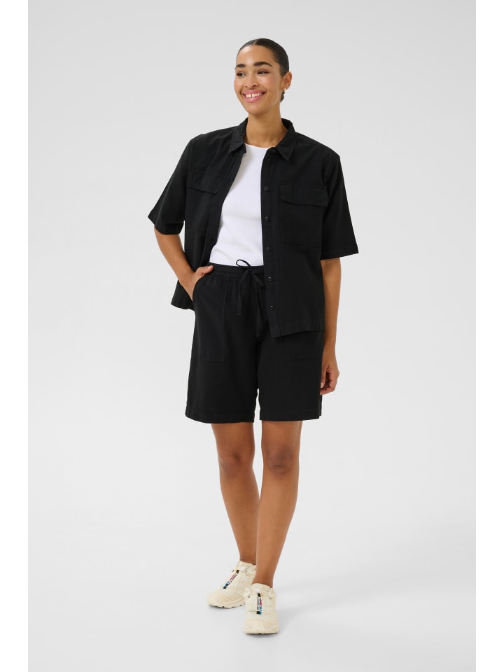 Kurzarmhemd KAnaya Loose fit in Black Deep