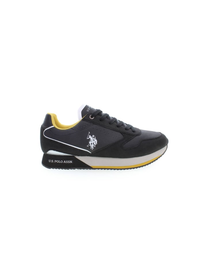 Schwarz Polyester Herren Sneaker