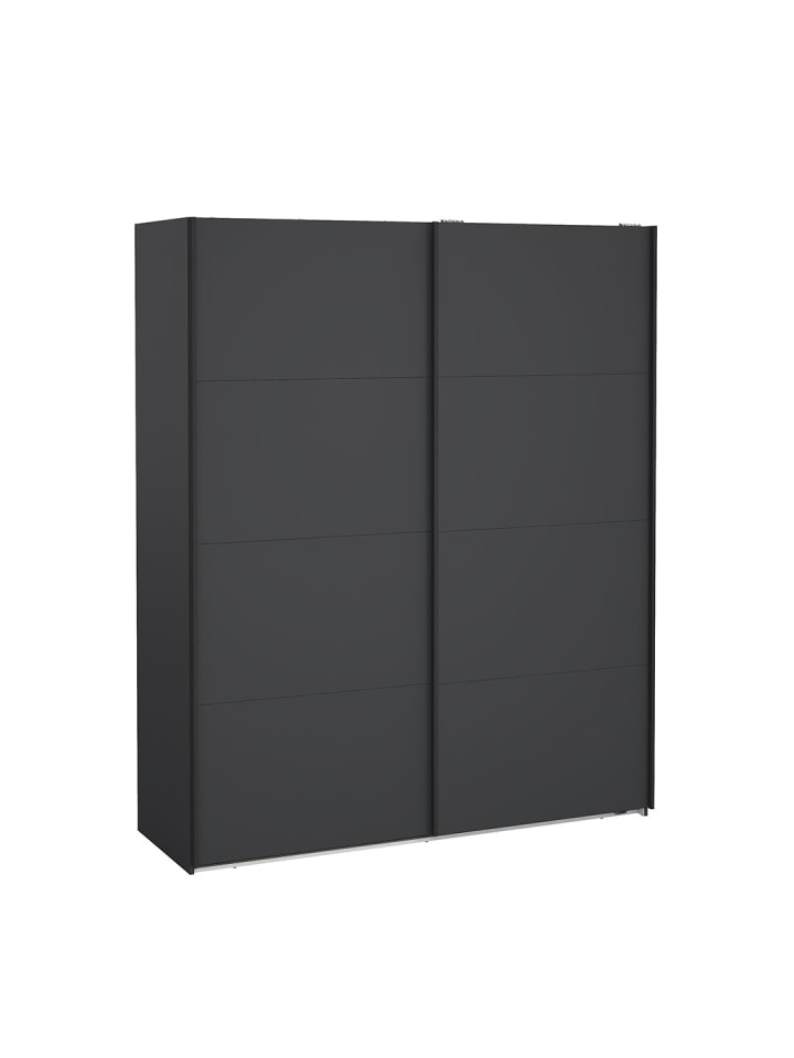 Schiebetürenschrank Bergamo (2-türig) Grau 179 x 67 cm