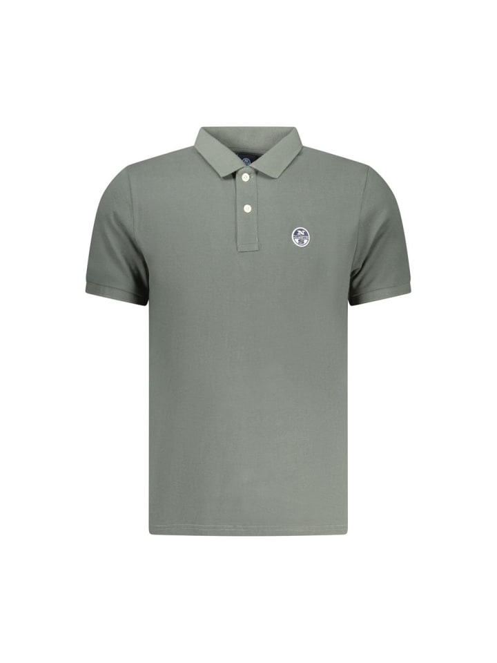 Grün Baumwolle Herren Polo