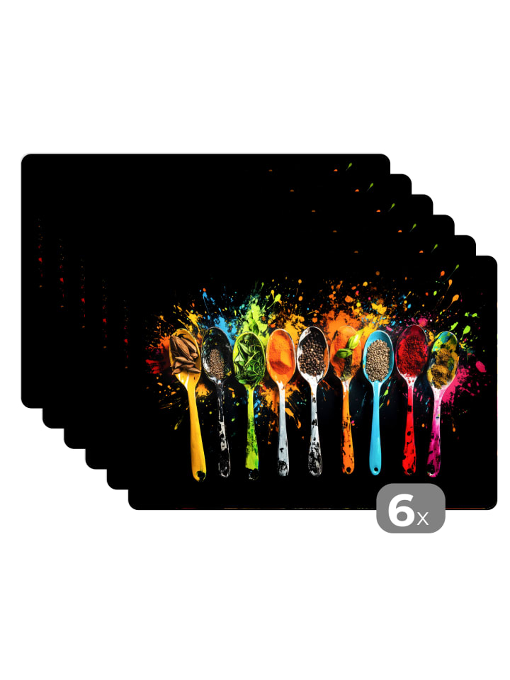 Platzset - Tischset (6-teilig) Multicolor, abwaschbar