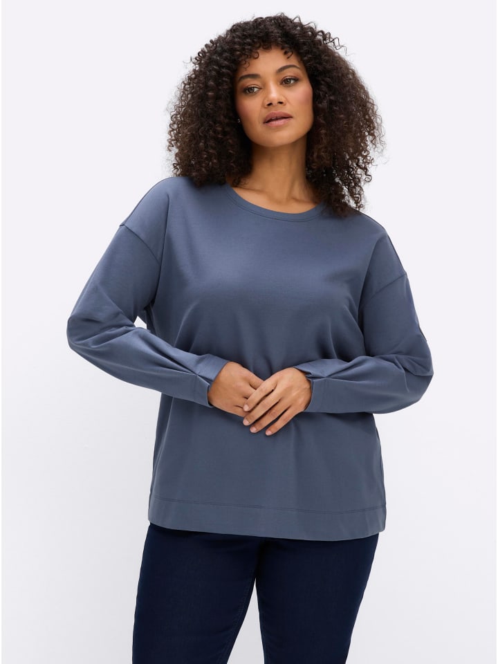 Sweatshirt in rauchblau