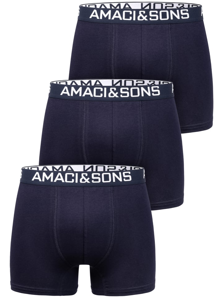 3er Pack Boxershorts DUSTIN in Navyblau/Navyblau