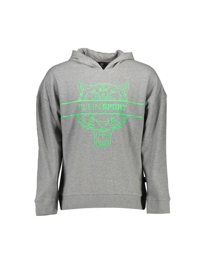 Grau Baumwolle Herren Sweatshirt