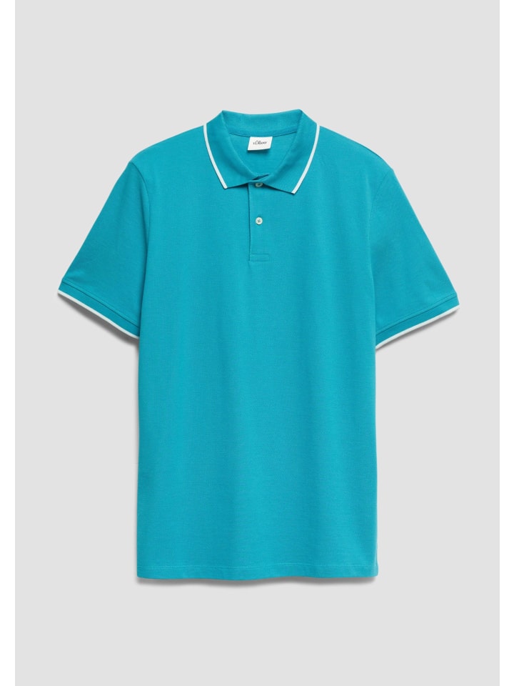 Polo-Shirt in 6628_türkis