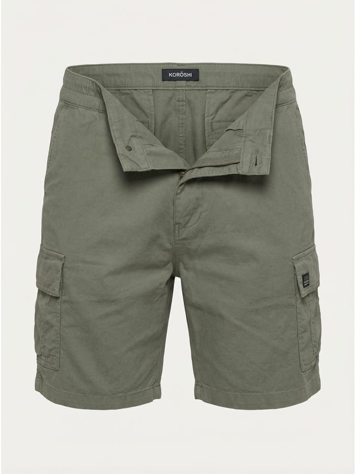 Herren cargo shorts in khaki