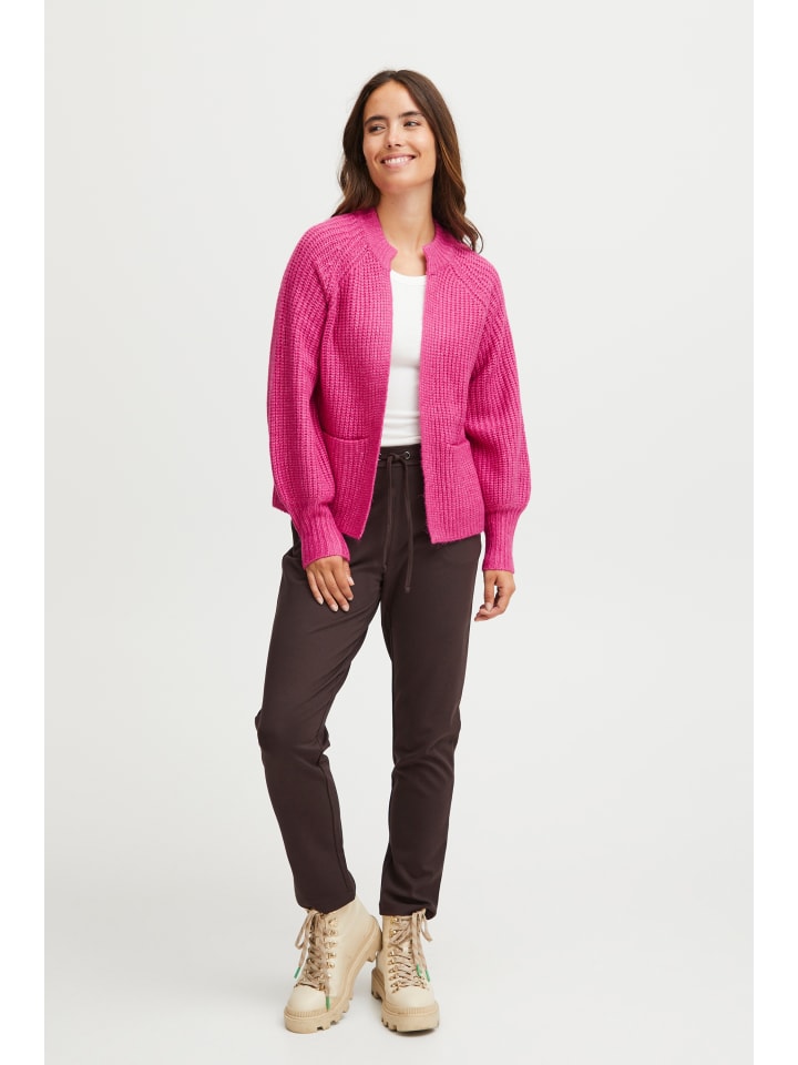 Strickjacke FRBEVERLY Regular fit in Very Berry Melange