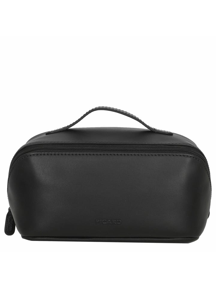 Toscana - Kulturbeutel 24 cm (schwarz) in schwarz