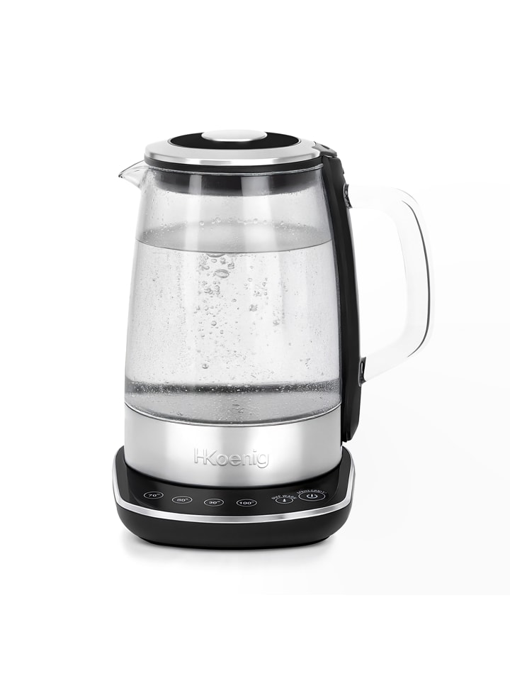 Elektrischer Wasserkocher BO600, 1,5 L, Glas und Edelstahl, 2200 W