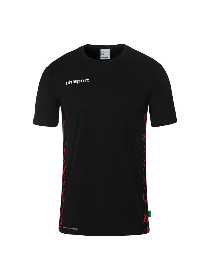 Trainings-T-Shirt Progressive 28 Poly Kids in schwarz/rot