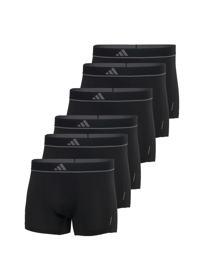 Boxershort 6er Pack in Schwarz