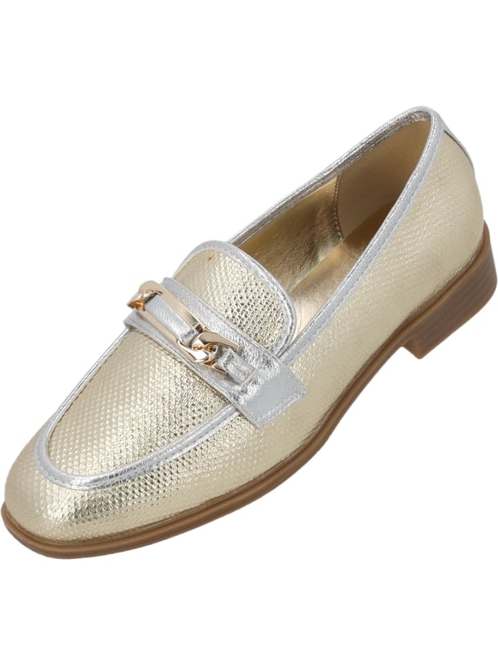 Loafers Nicite in Gold Metallic