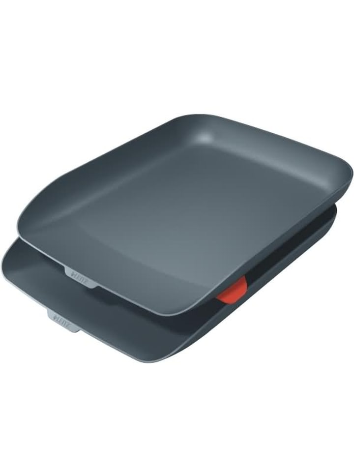 Briefkorb Cosy Set A4 Polystyrol Packung mit 2 Stück grau