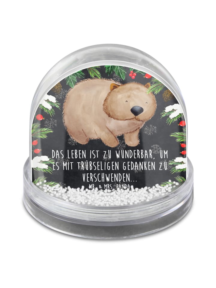 Dekokugel Wombat mit Spruch in Kreidetafel
