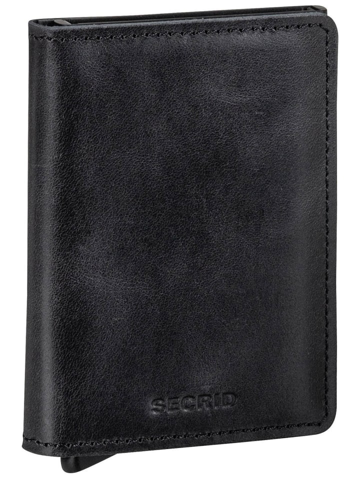 Geldbörse Slimwallet Vintage in Black