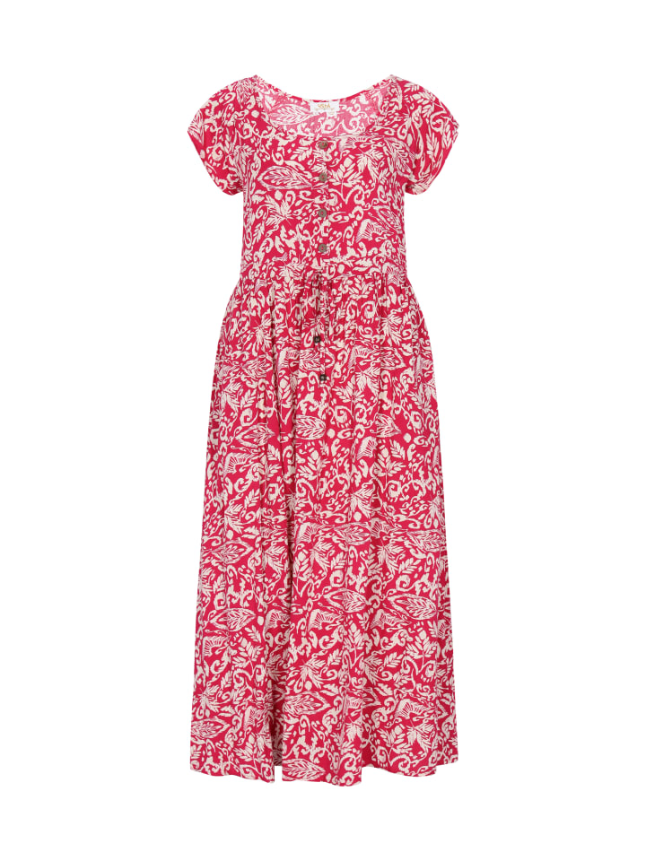 Women Dress in rose offwhite