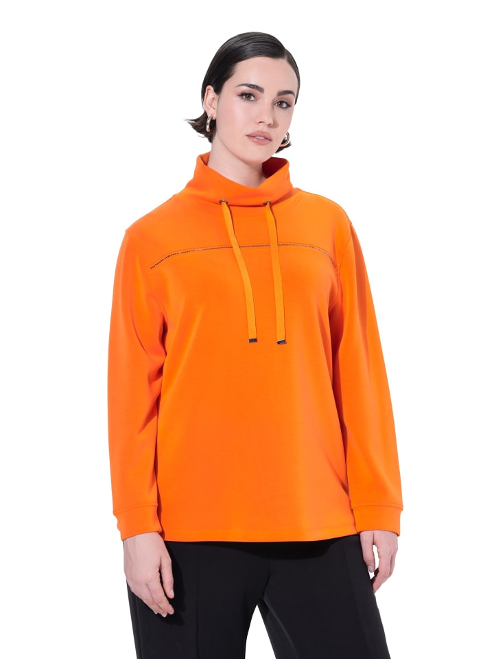 Sweatshirt in clementine