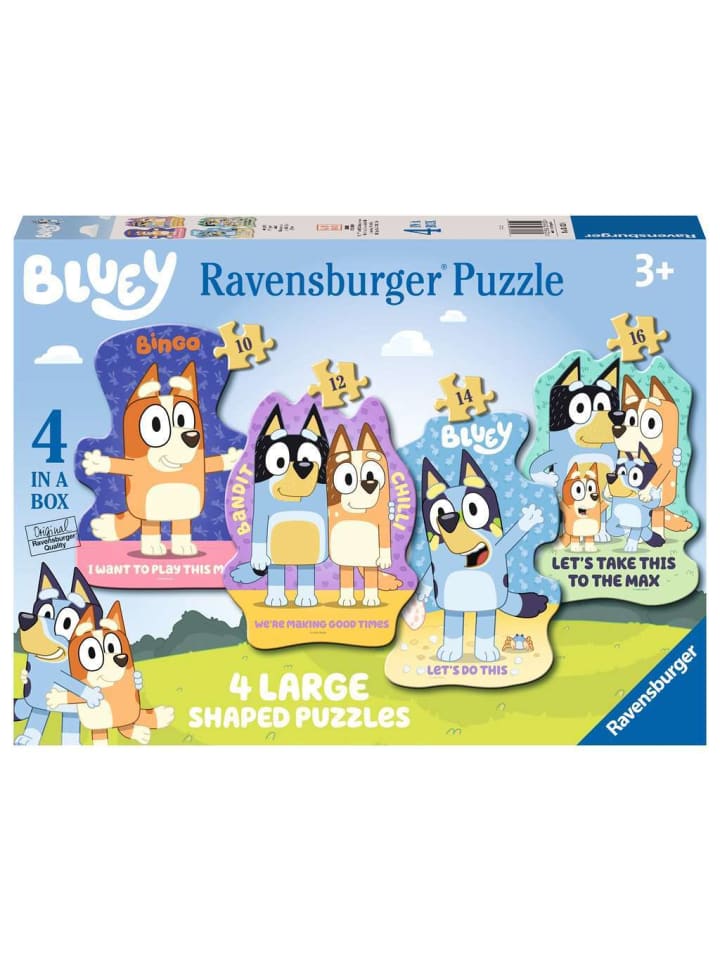 Ravensburger Puzzle 10 + 12 + 14 + 16 Teile Auf geht's! in bunt