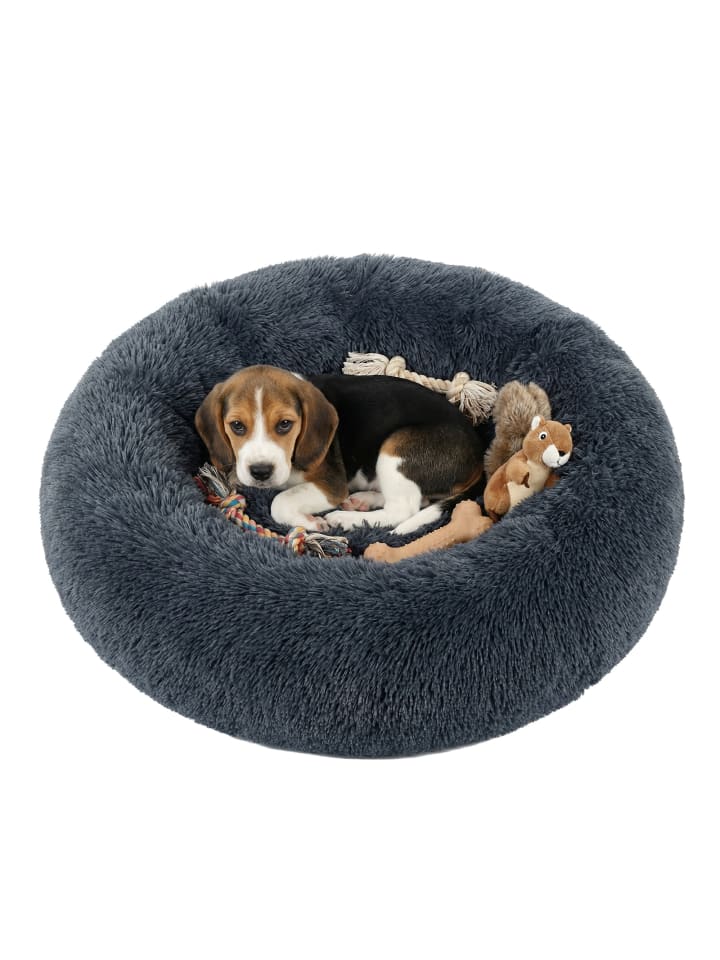 Hundebett Bobbee in Dunkelgrau - (H)20 x (D)70 cm
