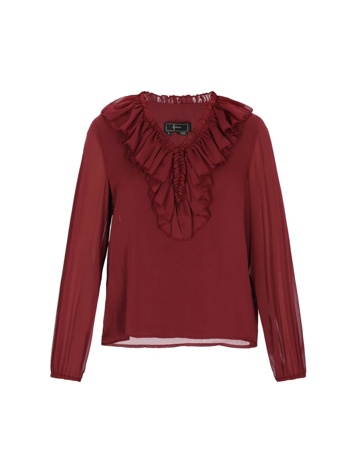 Women Blouse in burgundy