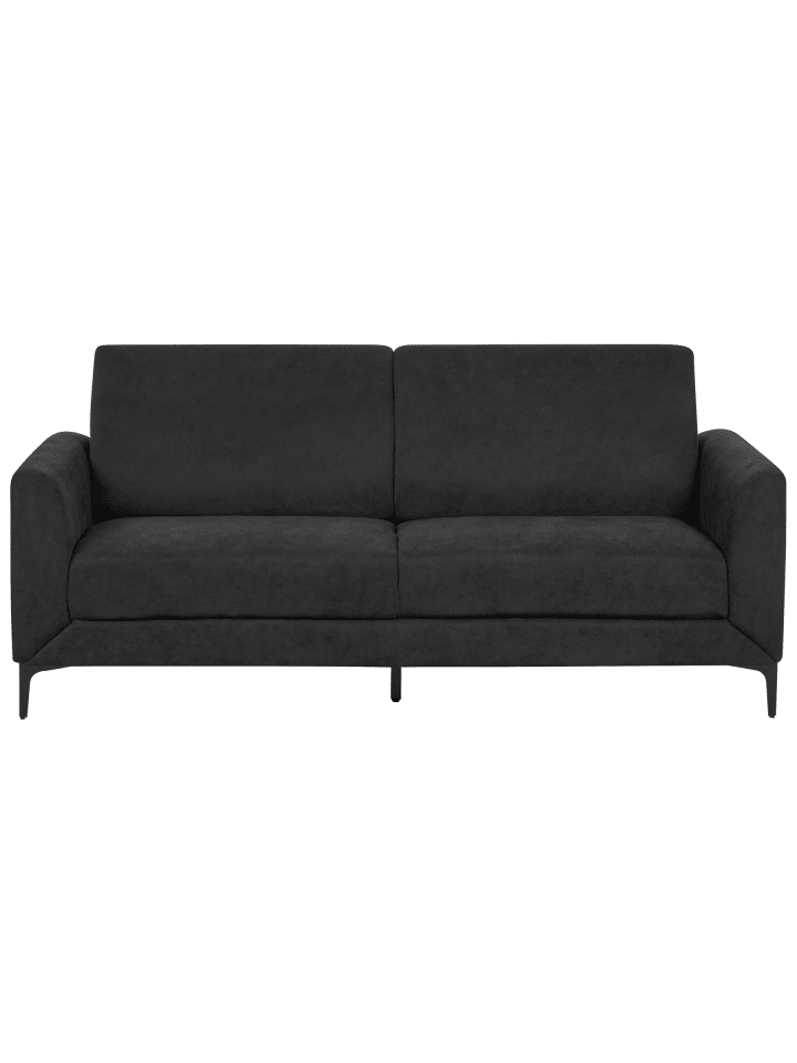 3-Sitzer Sofa FENES in Schwarz - (W) 188 x (H) 90 x (L) 75 cm