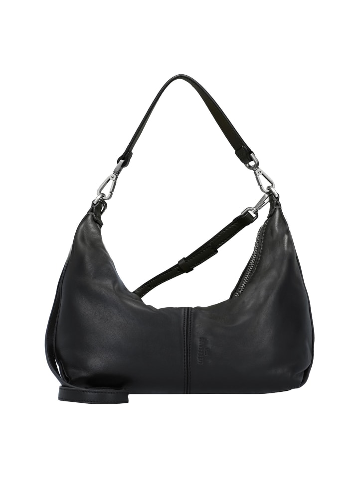 Paris Umhängetasche Leder 34 cm black