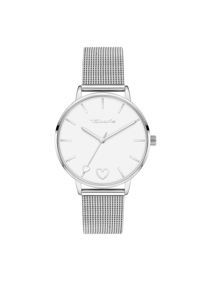 Armbanduhr The Lovely Heart in silber