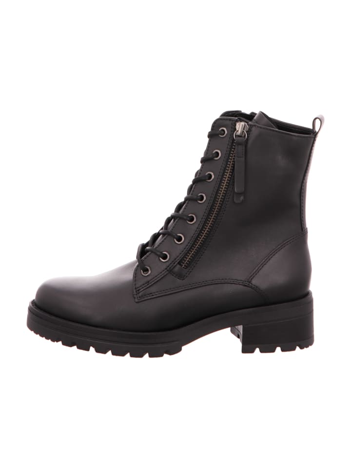 Schnürstiefeletten in Schwarz