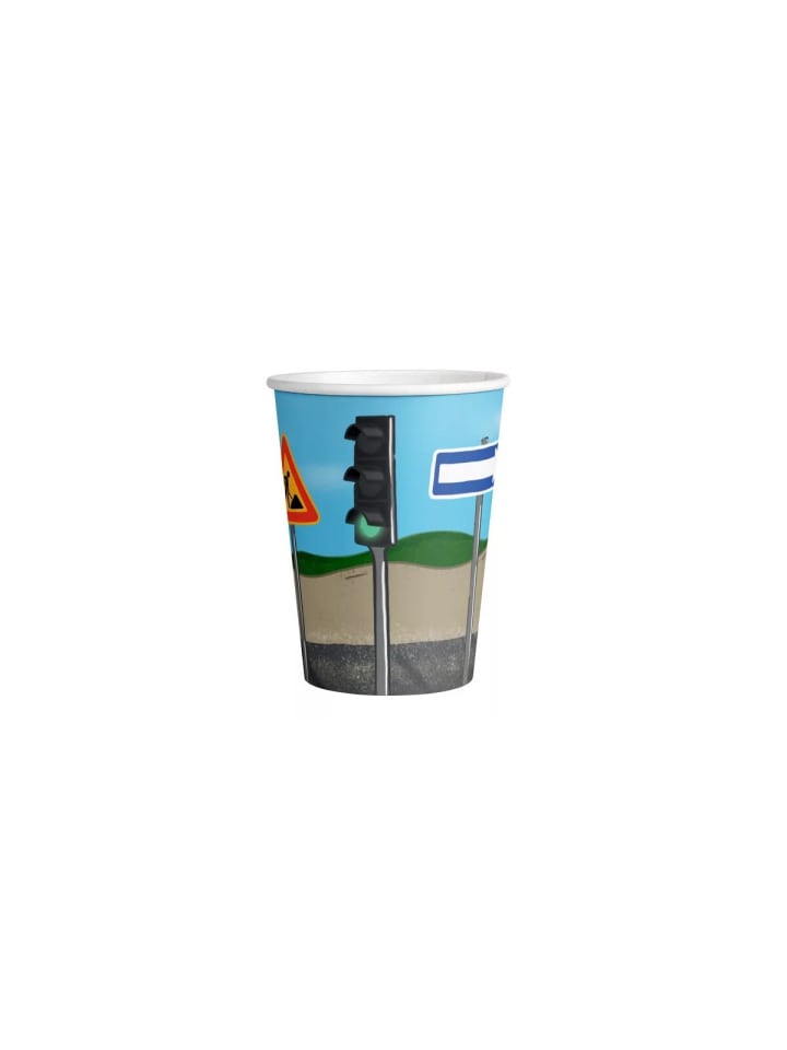 Baustelle Sand Kunststoffbecher 8 Stk 250 ml