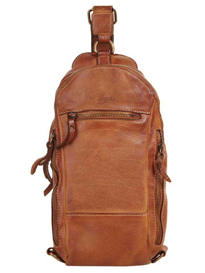 Crossover Bag echt Leder in cognac