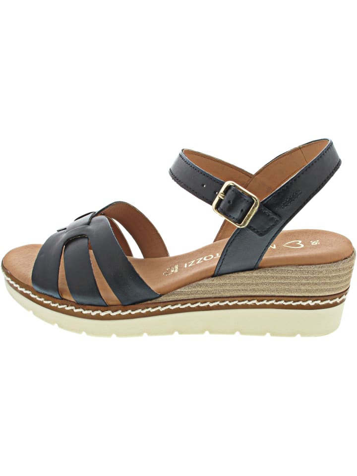 Keilsandalette Schwarz