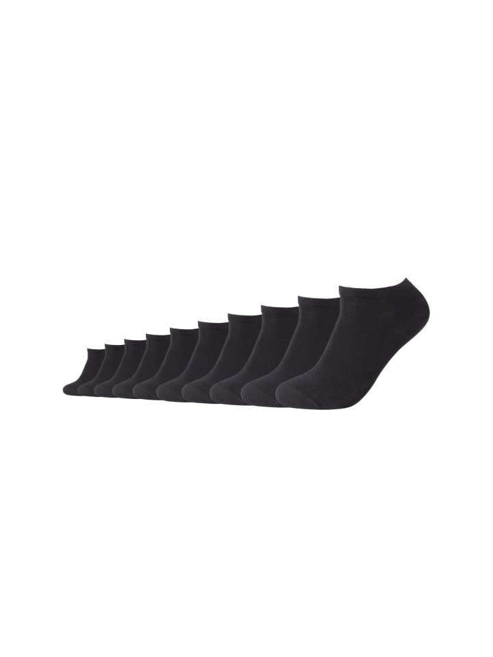 Sneakersocken 10er Pack black