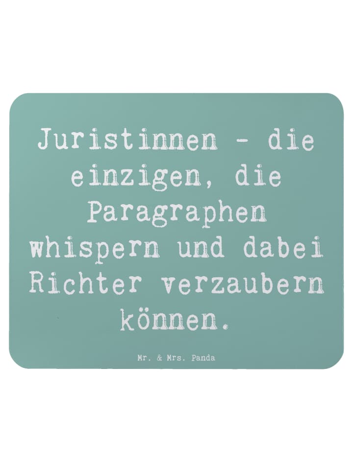 Maus-Pad Spruch Juristin Zauber mit Spruch in Meeresbrise