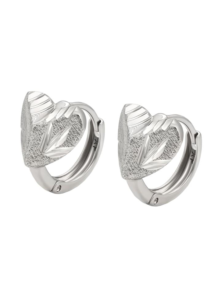 Women Huggie Earrings in Silver