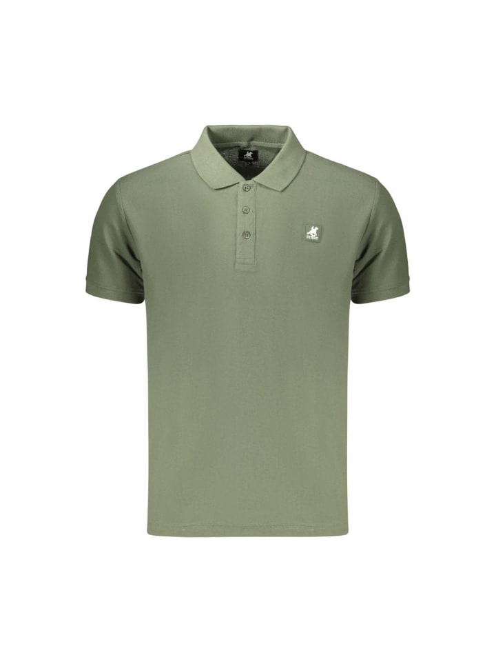 Grün Baumwolle Herren Polo Hemd