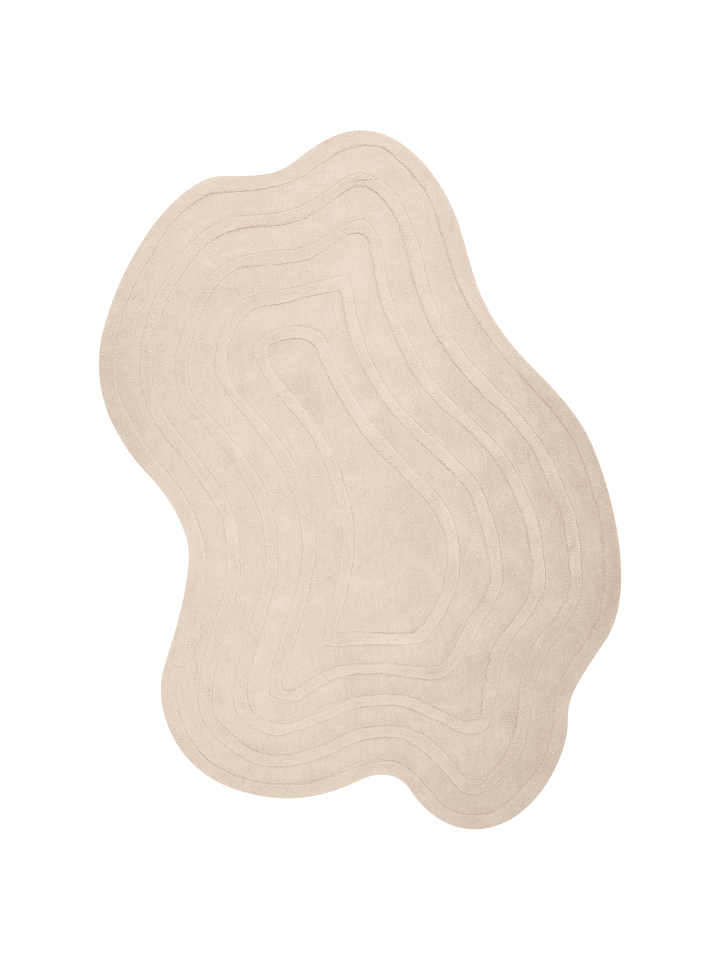 Kurzflor SATNA in Beige - (W) 160 x (L) 230 cm