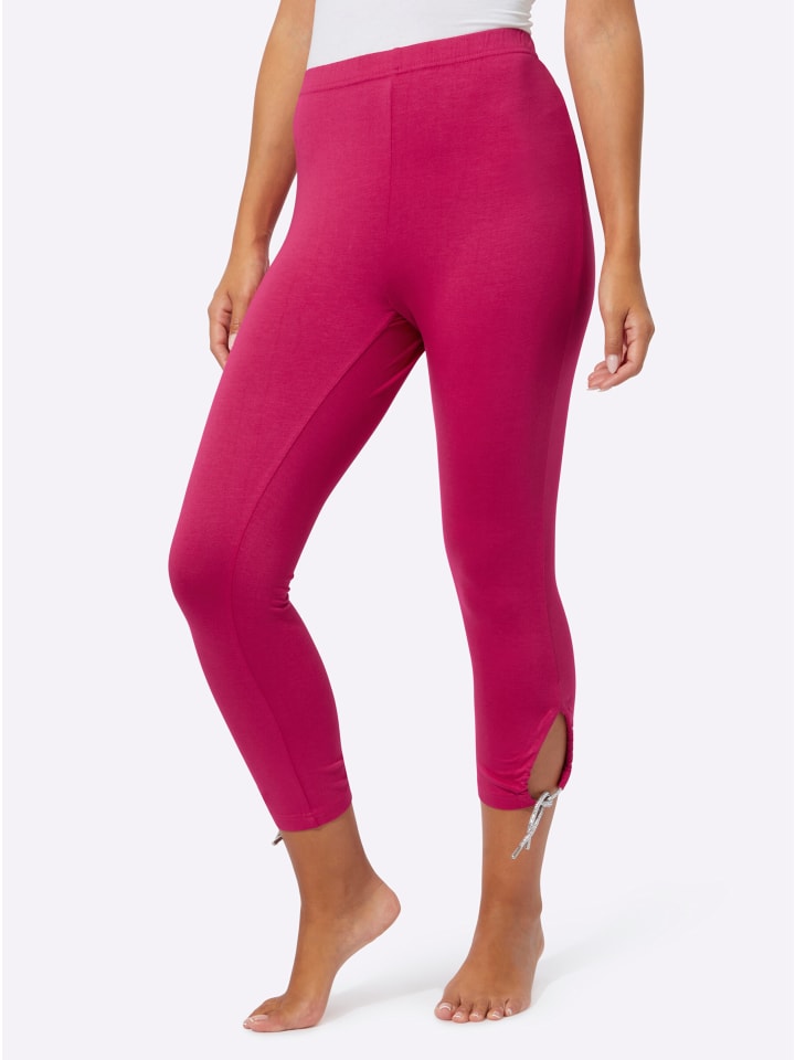 Leggings 3/4-lang in pink