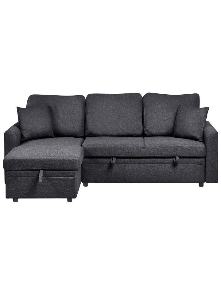 3-tlg 3-Sitzer Sofa NASSJO in Schwarz linksseitig