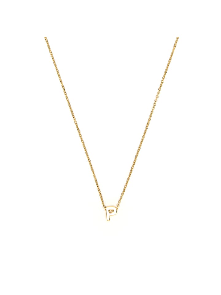 necklace with 18-K yellow gold finish - Alphabet