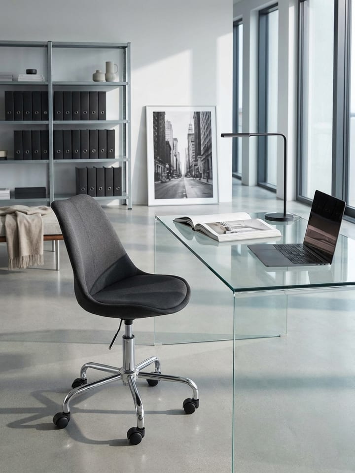 Schreibtischstuhl Stoff, Design Drehstuhl mit Lehne,