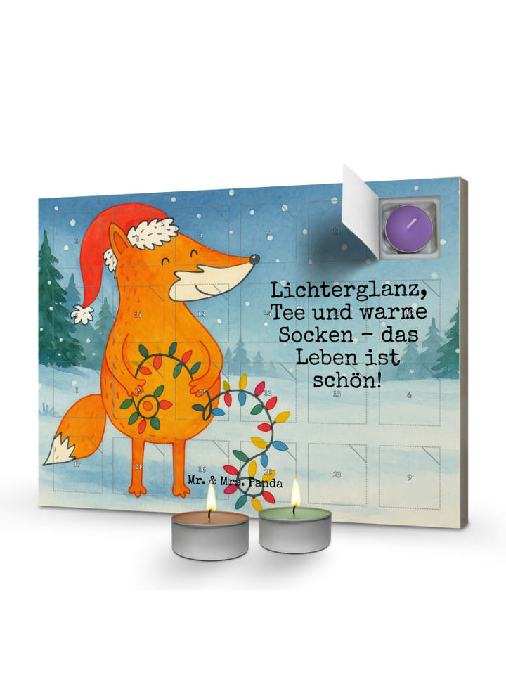 Adventskalender Fuchs Weihnachten Design mit Sp... in Weiß