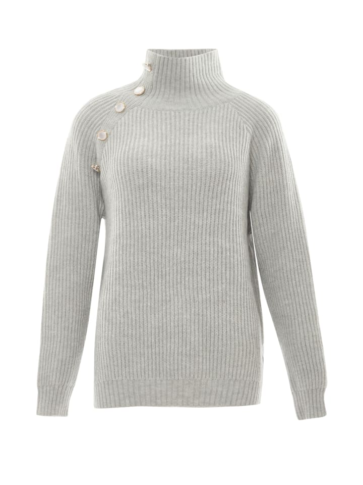 Damen Pullover in HELLGRAU MELANGE