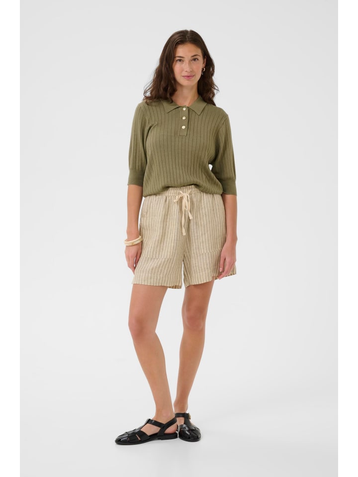Shorts CUaniela Relaxed fit in Dusky Green/Whitecap Stripe