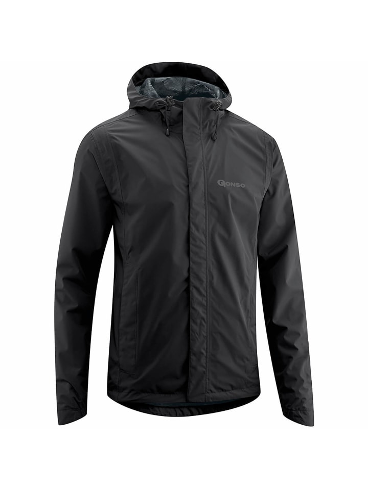 Bike Regenjacke Save Light in Schwarz