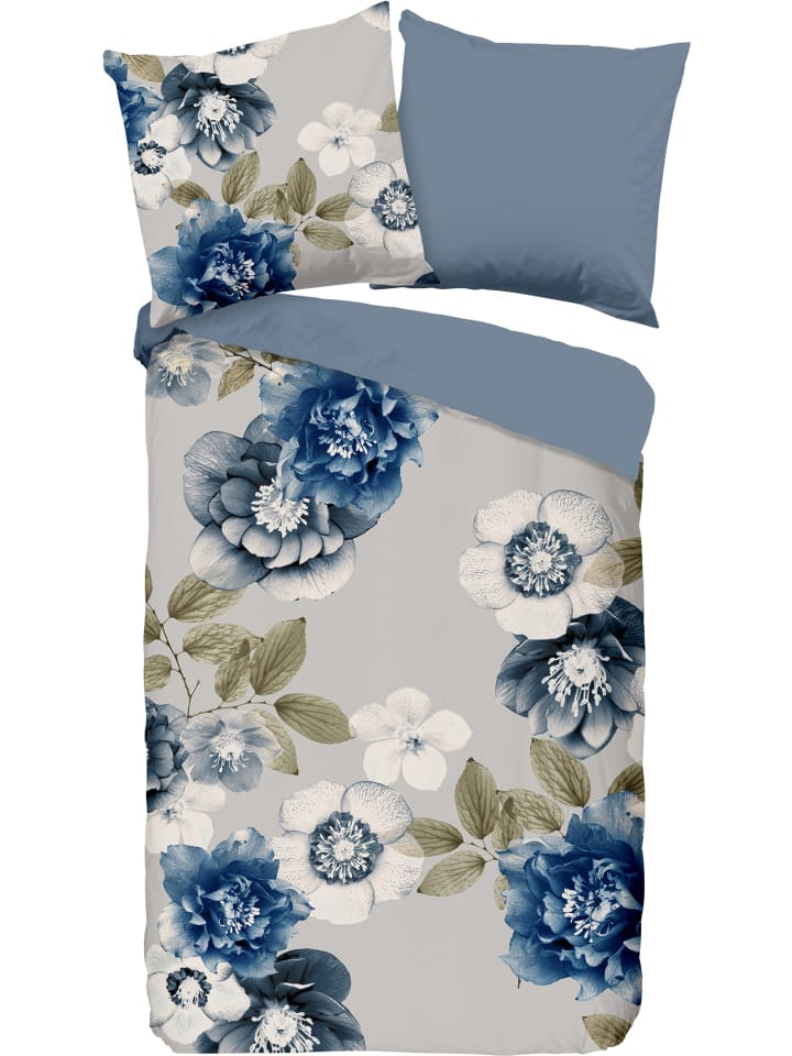 Flanell Wendebettwäsche in blau