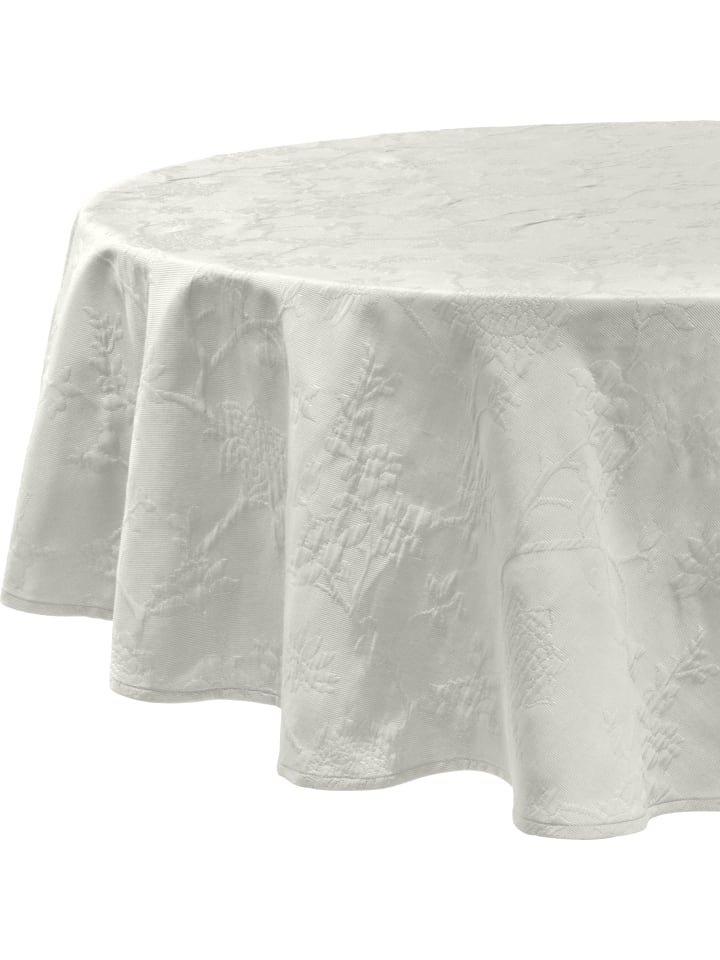 Jacquard, Baumwollmischung Tischdecke Arnsberg in hellgrau