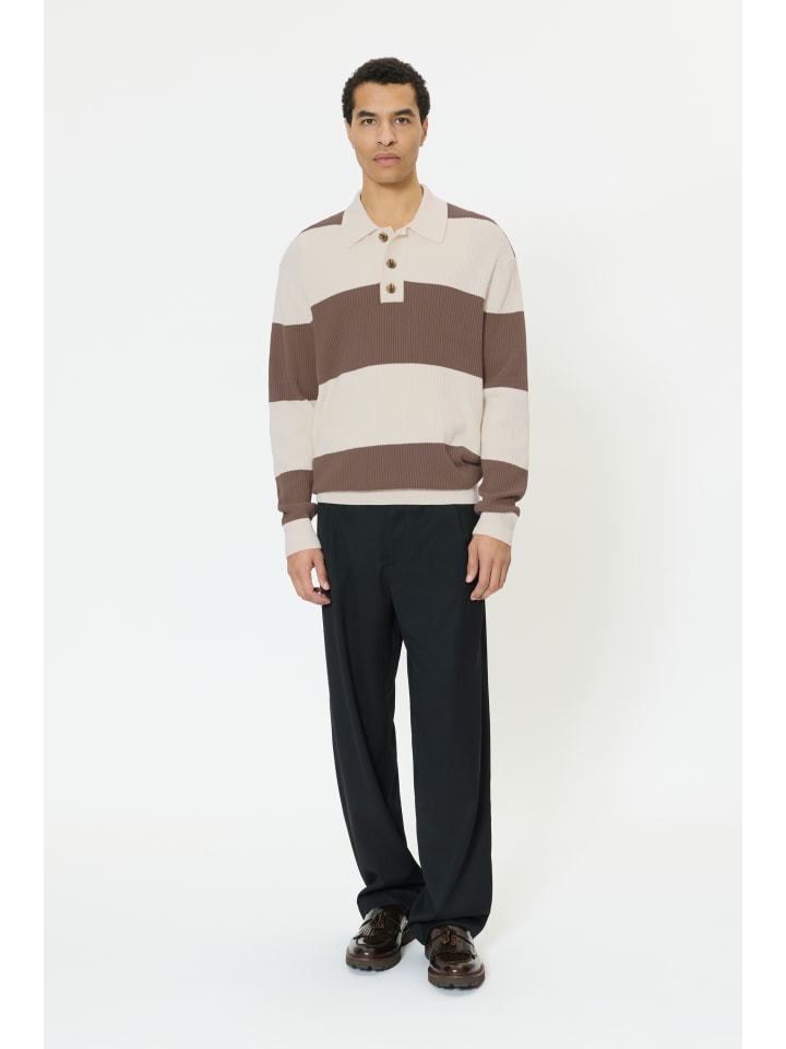 Strickpullover MArugbo Gerade Passform in Caribou