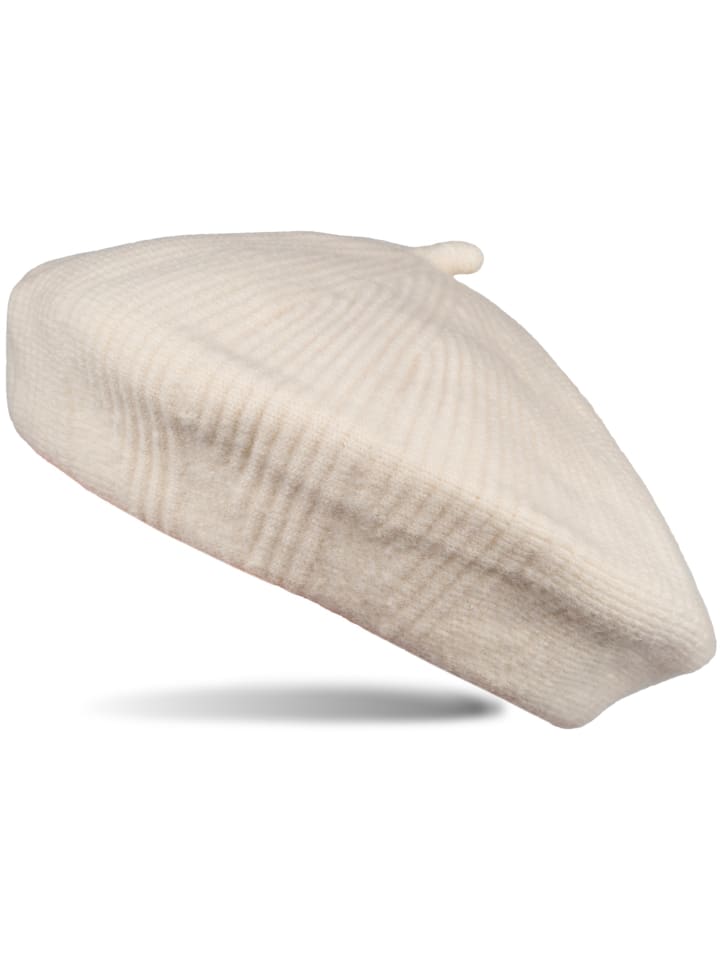 Baskenmütze in Creme