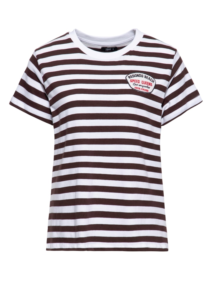 Queen Kerosin T-Shirt Redondo Beach - Speed Kings in braun