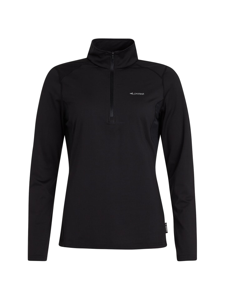 W PRTSENNA 1/4 ZIP TOP in Schwarz